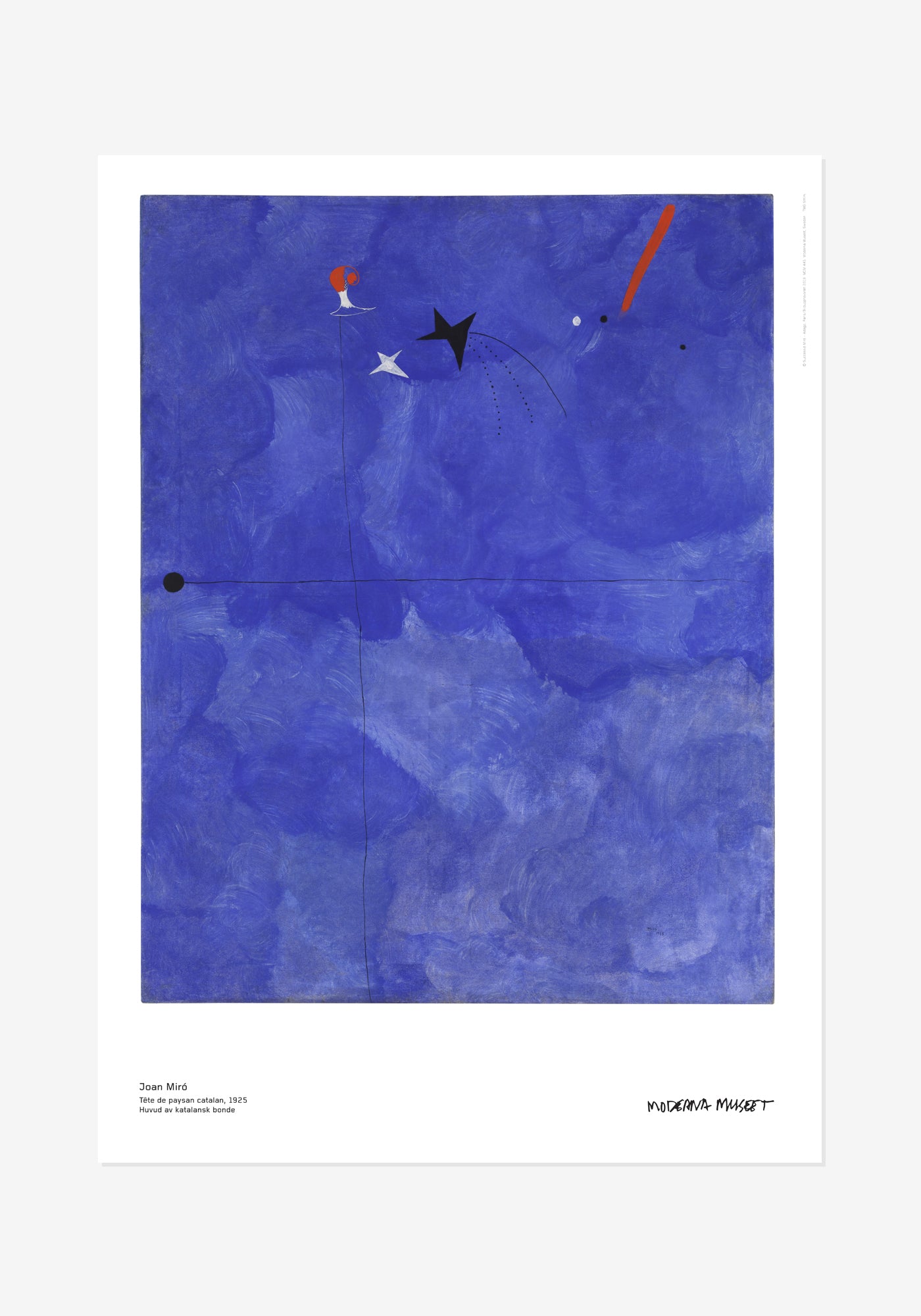 Poster, Joan Miró, Huvud av katalansk bonde