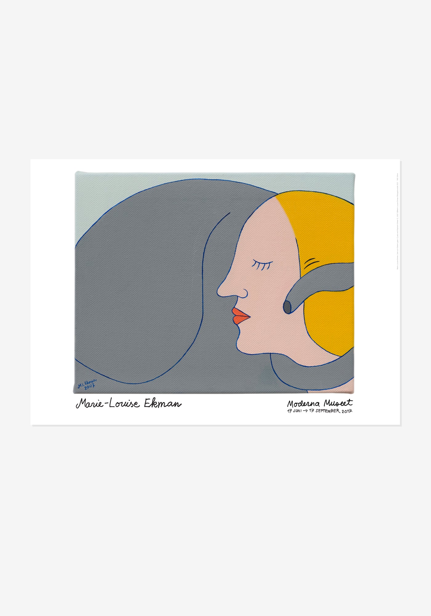 Poster, Marie-Louise Ekman, Dam och elefantgata II