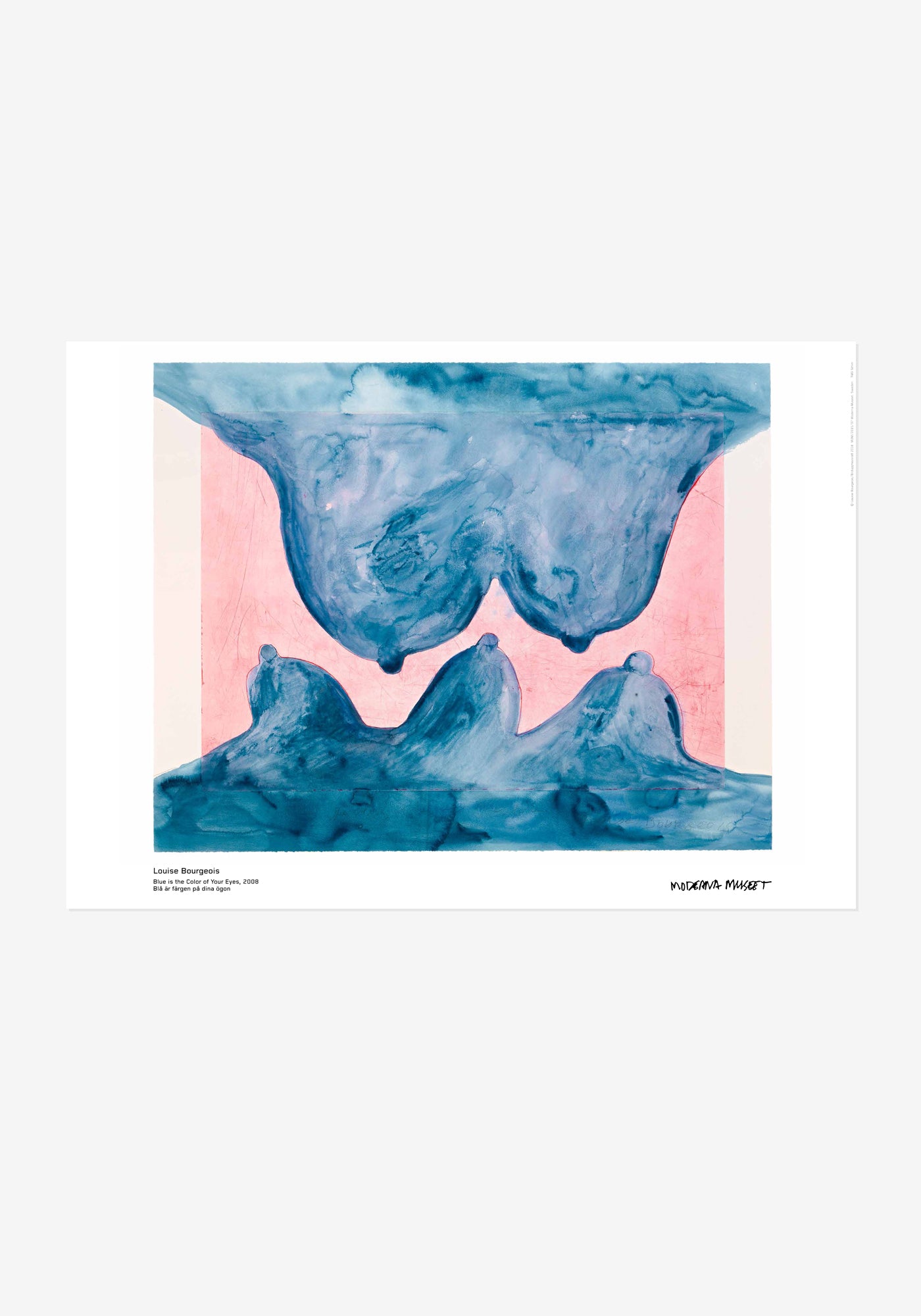 Poster, Louise Bourgeois, Blue is the color of your eyes