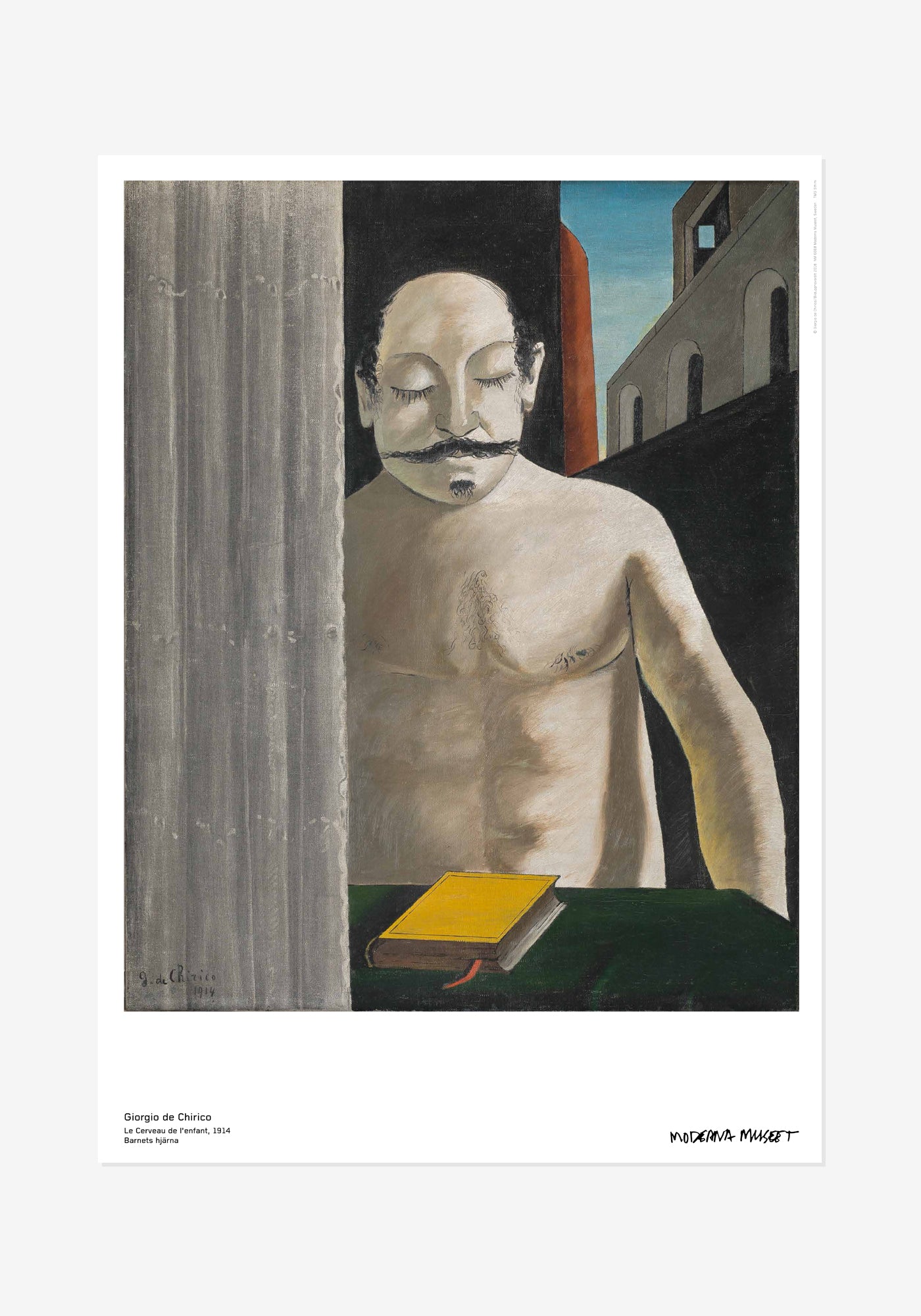 Poster, Giorgio de Chirico, Barnets hjärna