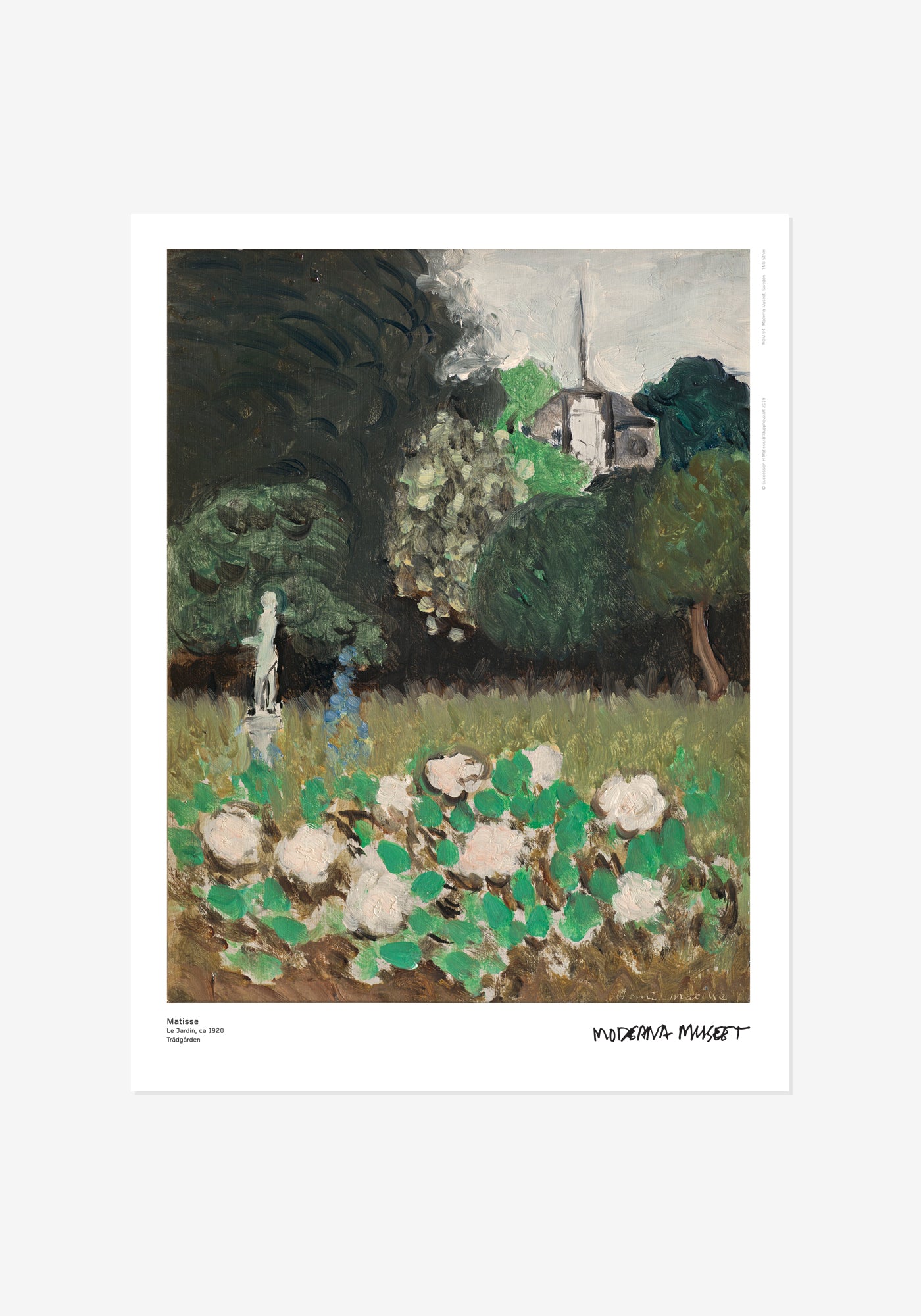 Poster, Henri Matisse, Trädgården