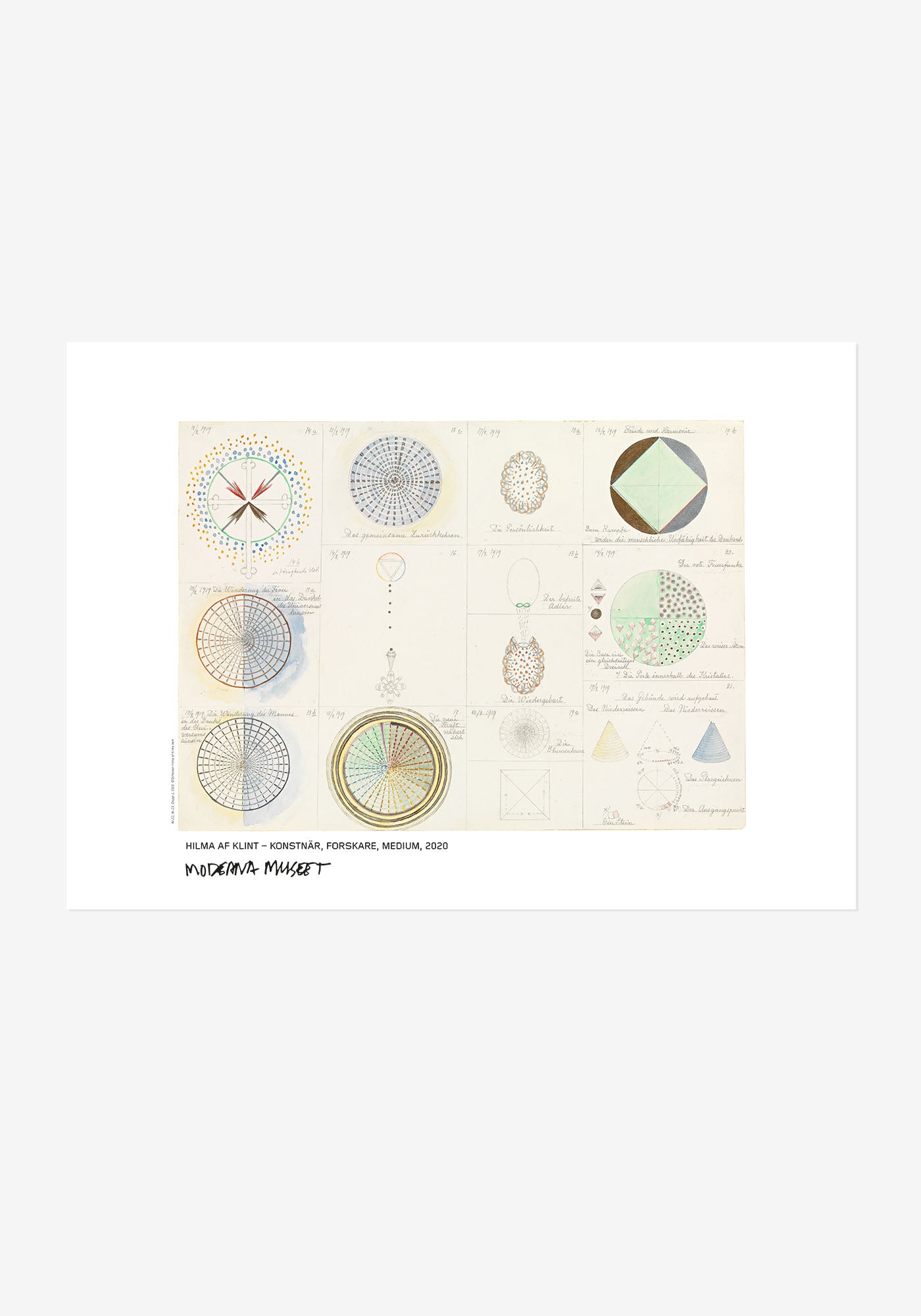 Poster, Hilma af Klint, nr22, nr23