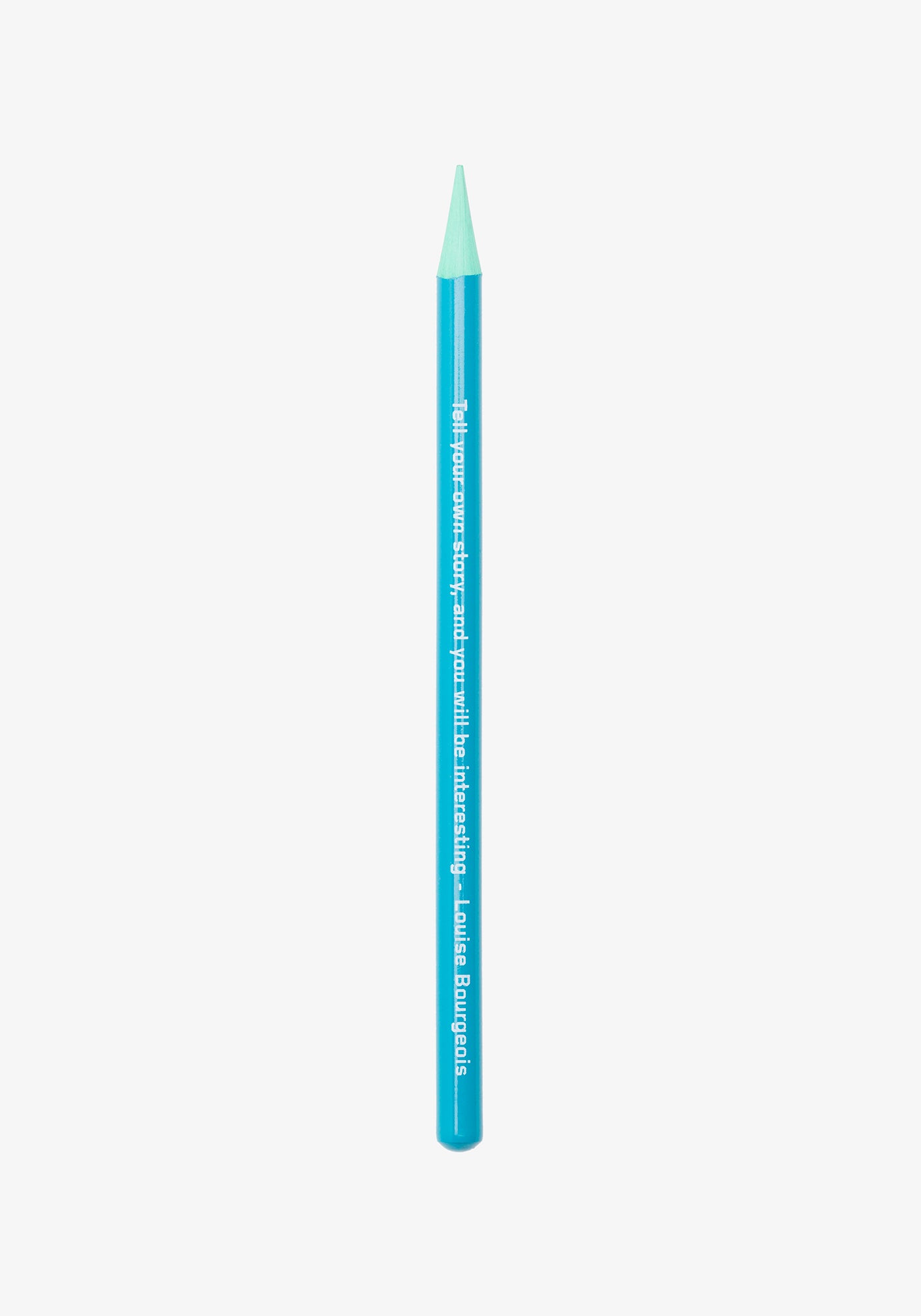 Graphite pen, "Tell your own story, and you will be interesting" - Louise Bourgeois