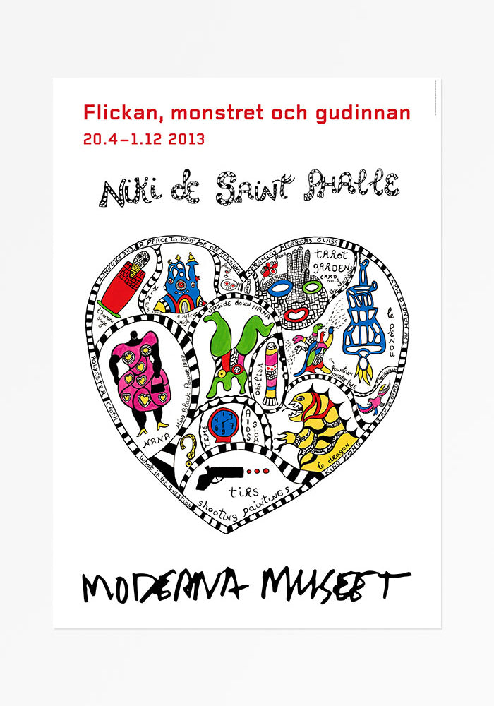 Poster, Niki de Saint Phalle, Flickan, monstret och gudinnan
