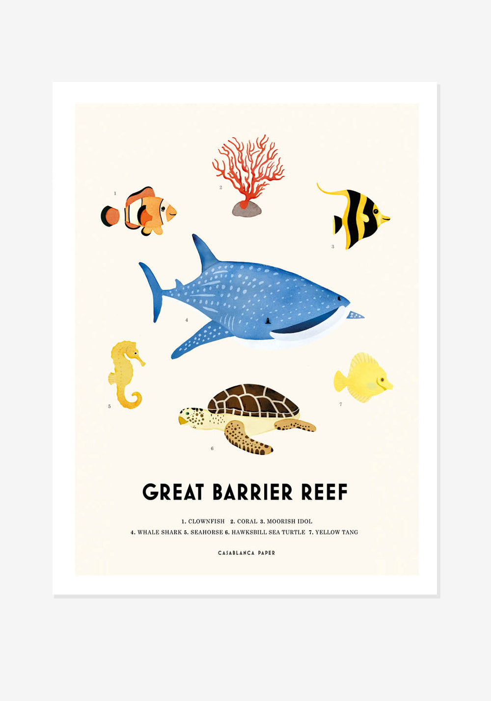 Poster, Casablanca Paper, Great Barrier Reef