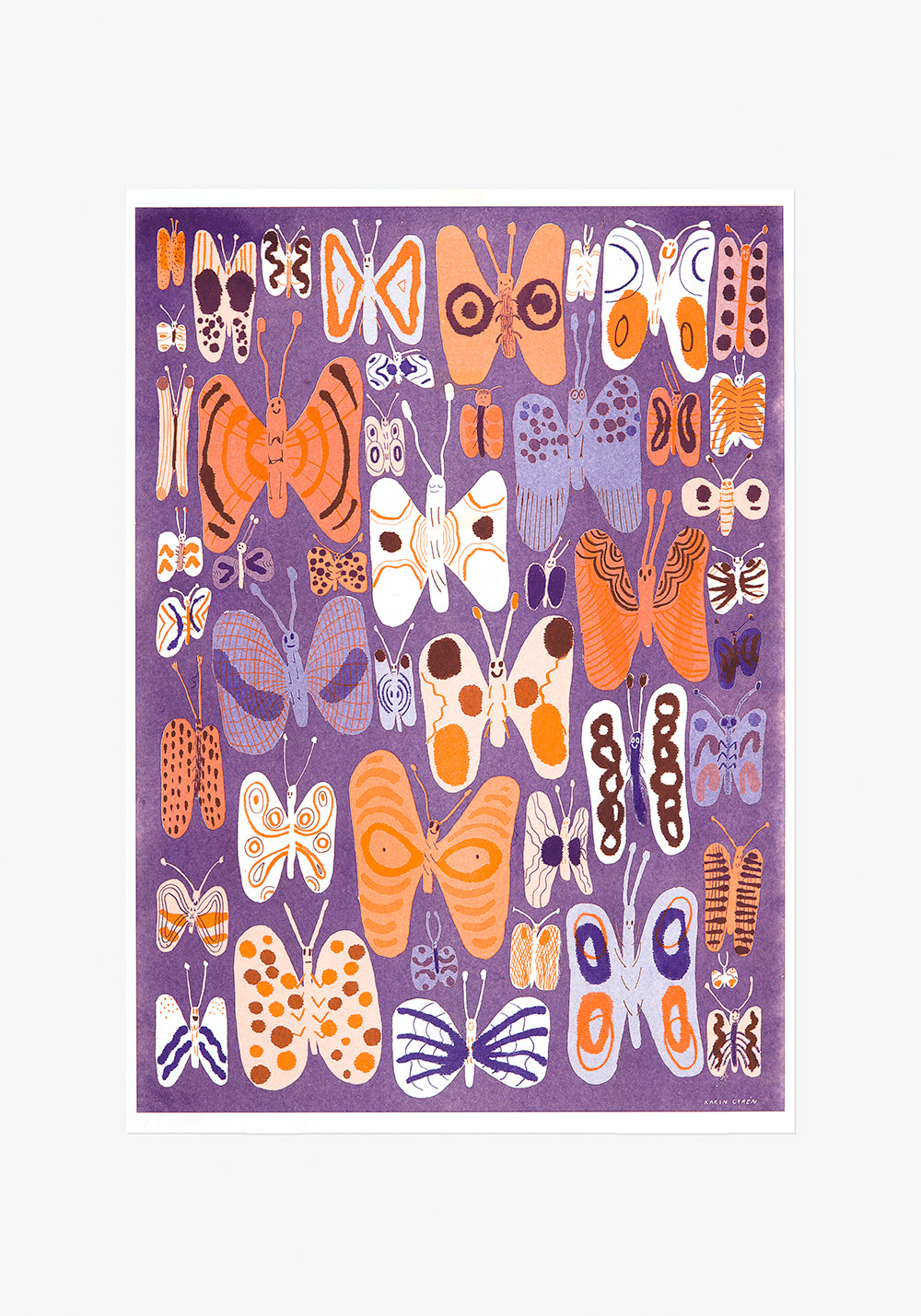 Poster, Karin Cyrén, Fjärilar