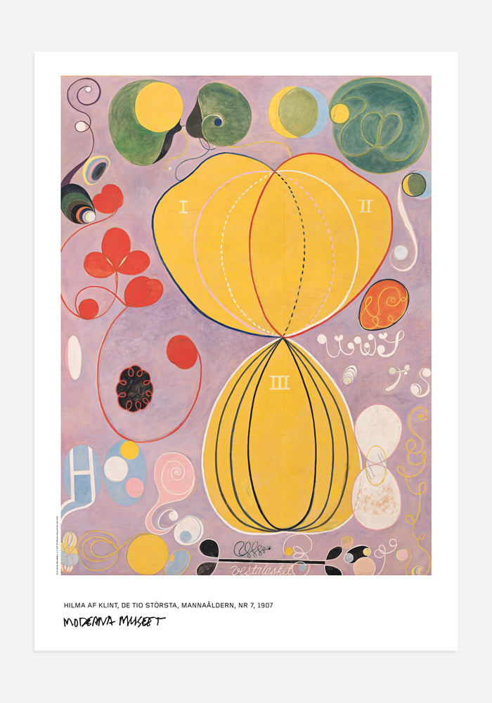 Poster, Hilma af Klint, De tio största, Mannaåldern, nr 7