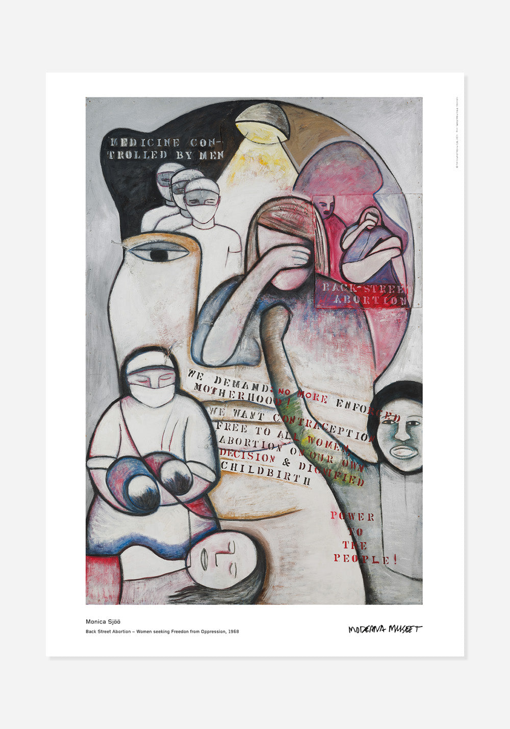 Poster, Monica Sjöö, Back street abortion