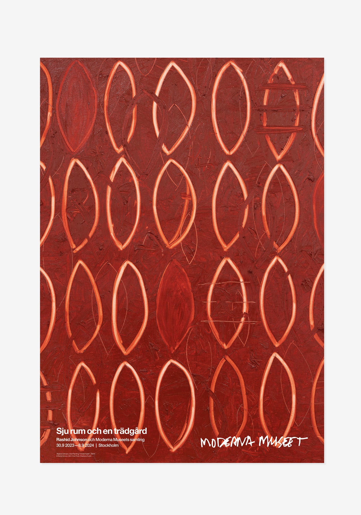 Poster, Rashid Johnson, God Painting (Closed Eyes)