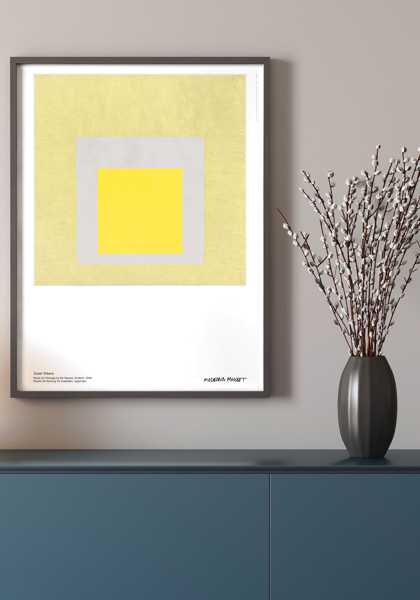 Poster, Josef Albers, Study for Homage to the Square. Obvious, 1960