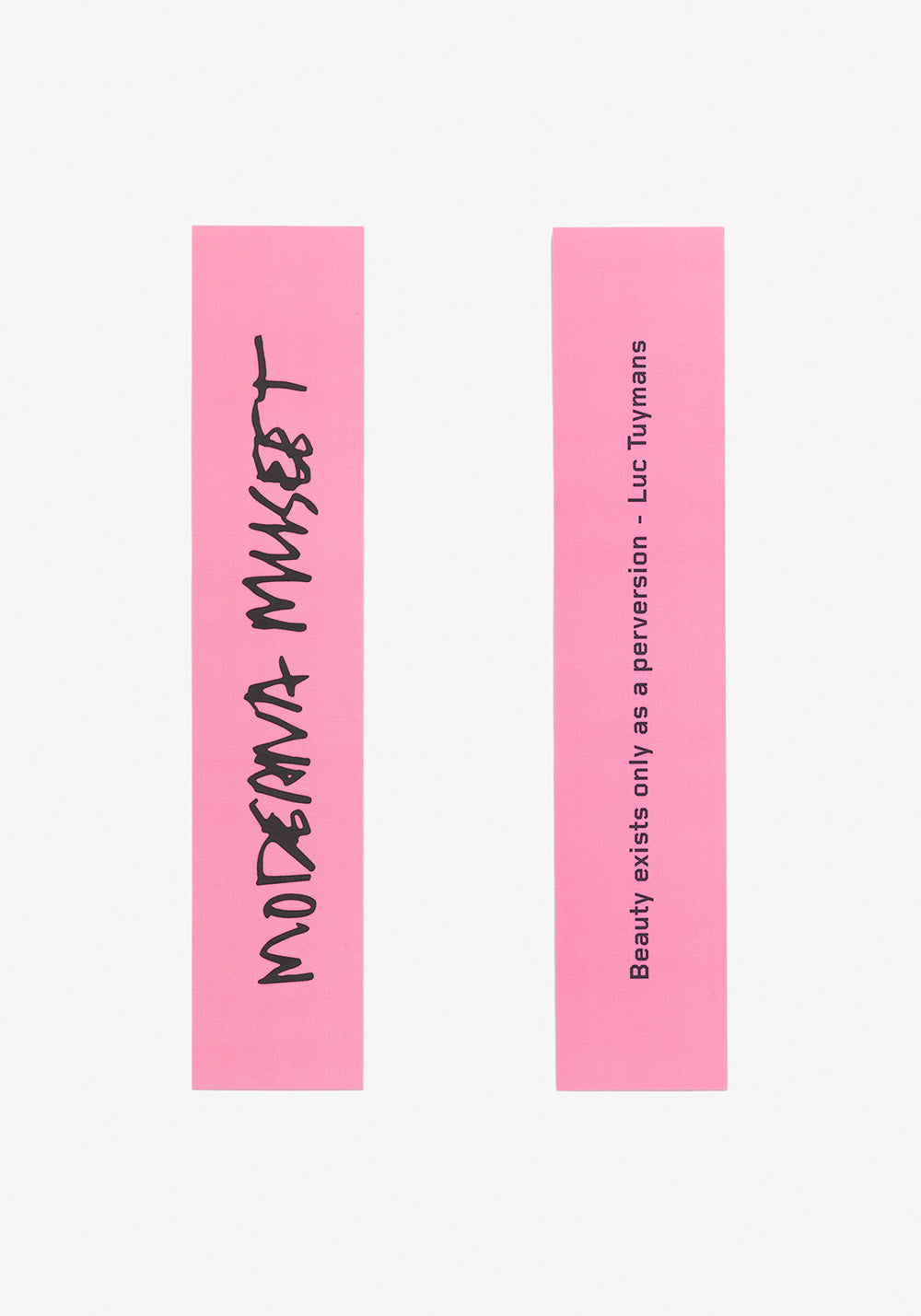 Bokmärke, "Beauty exists only as a perversion", Luc Tuymans