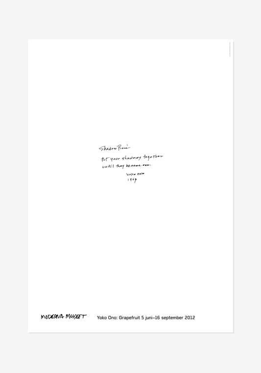 Poster, Yoko Ono, Shadow Piece
