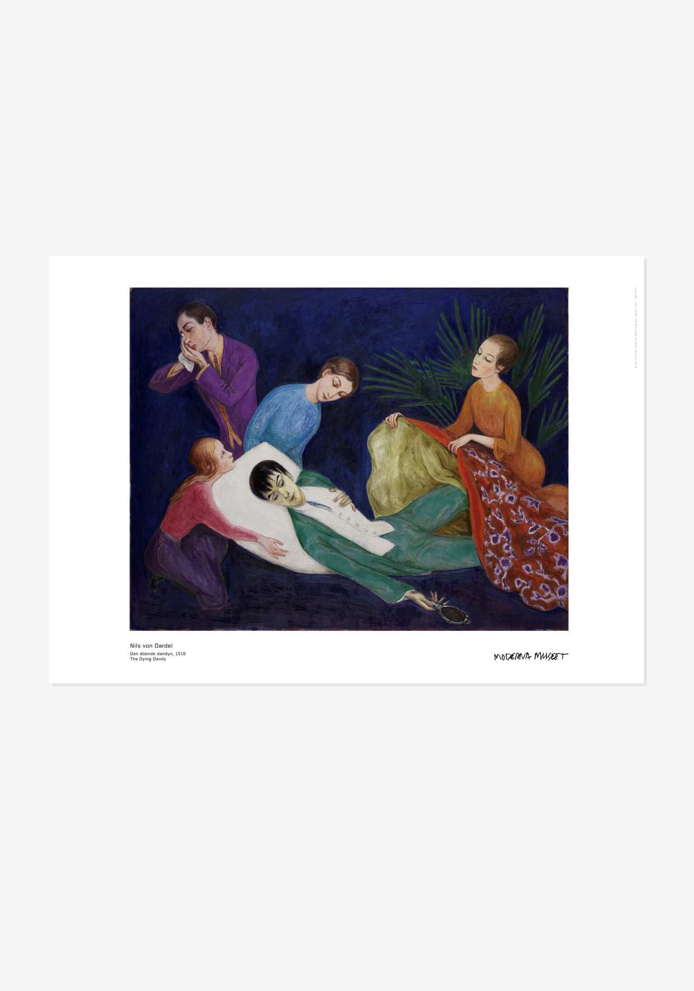 Poster, Nils Dardel, The Dying Dandy
