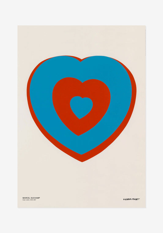 Poster, Marcel Duchamp, Coeurs Volant