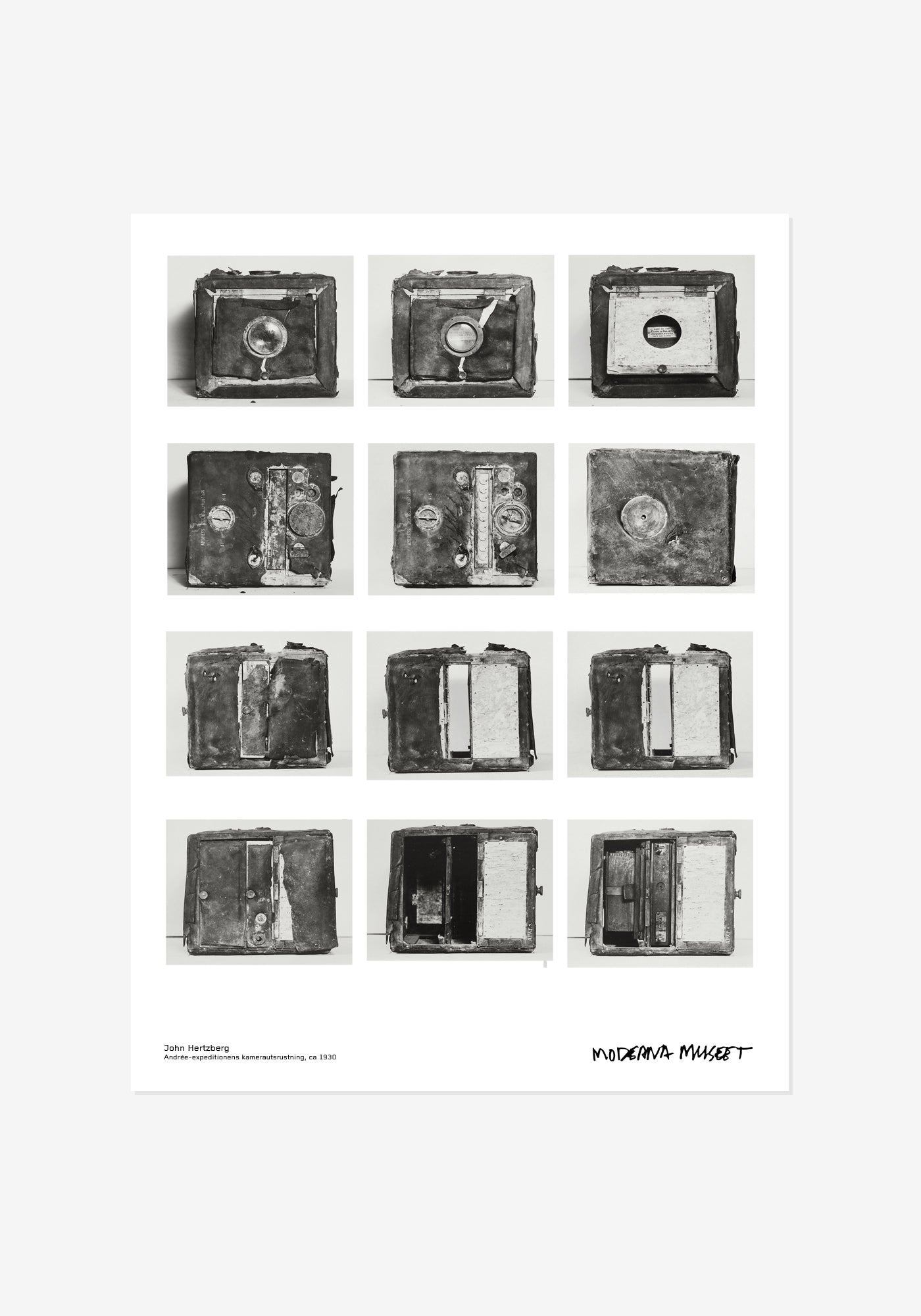 Poster, John Hertzberg, Andrée-expeditionens kamerautrustning