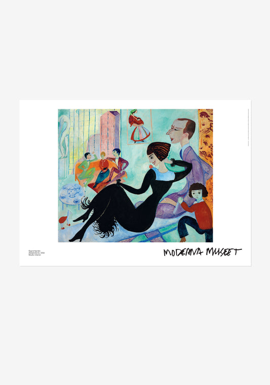 Poster, Sigrid Hjertén, Ateljéinteriör