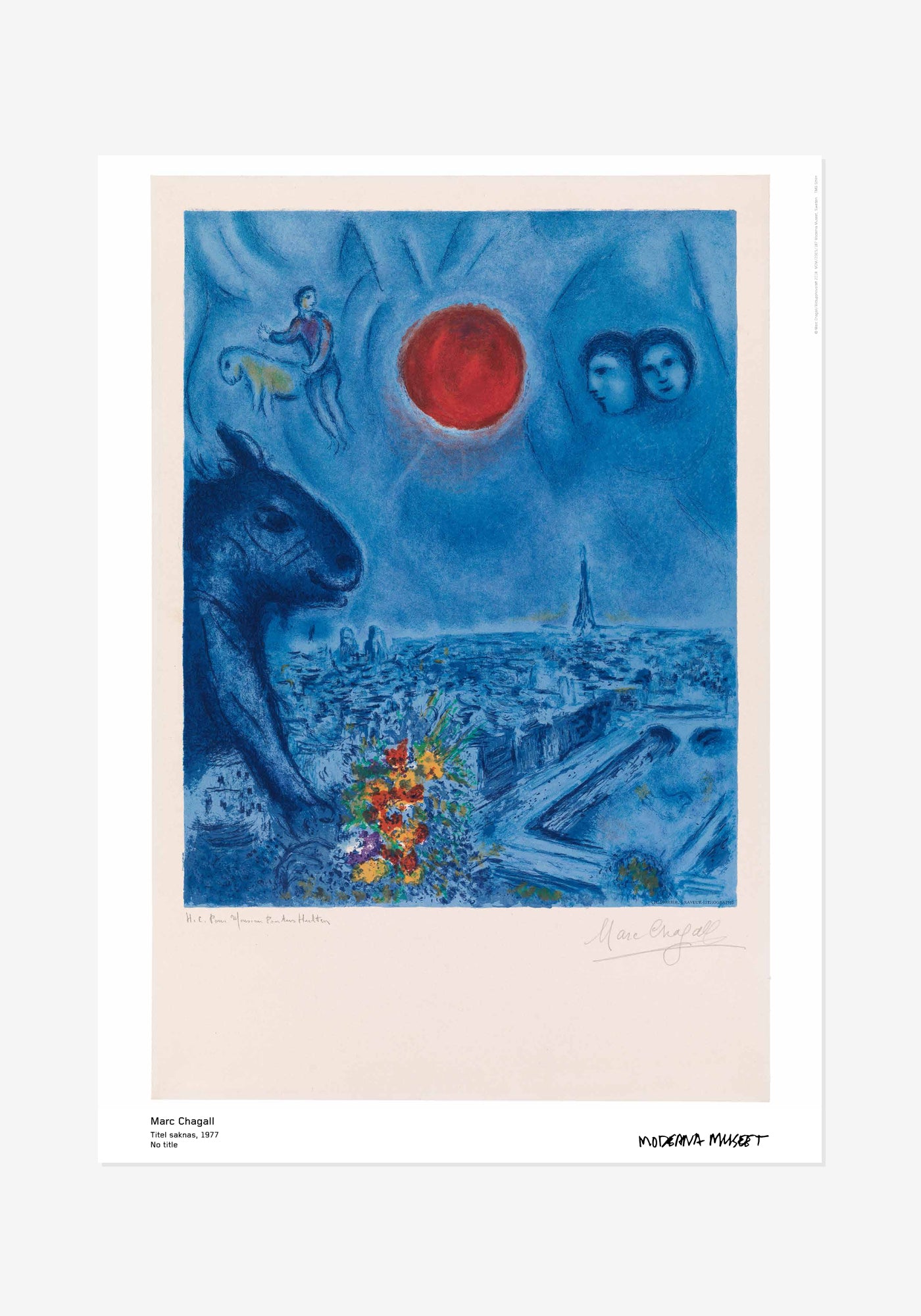 Poster, Marc Chagall, titel saknas