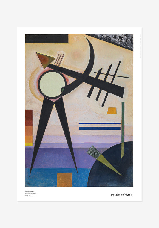 Poster, Wassily Kandinsky, Grön kil