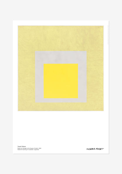 Poster, Josef Albers, Study for Homage to the Square. Obvious, 1960