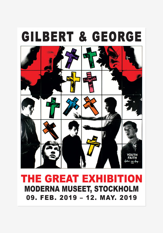 Poster, Gilbert & George, Youth + Faith