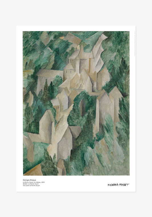 Poster, Georges Braque, Slottet i la Roche-Guyon