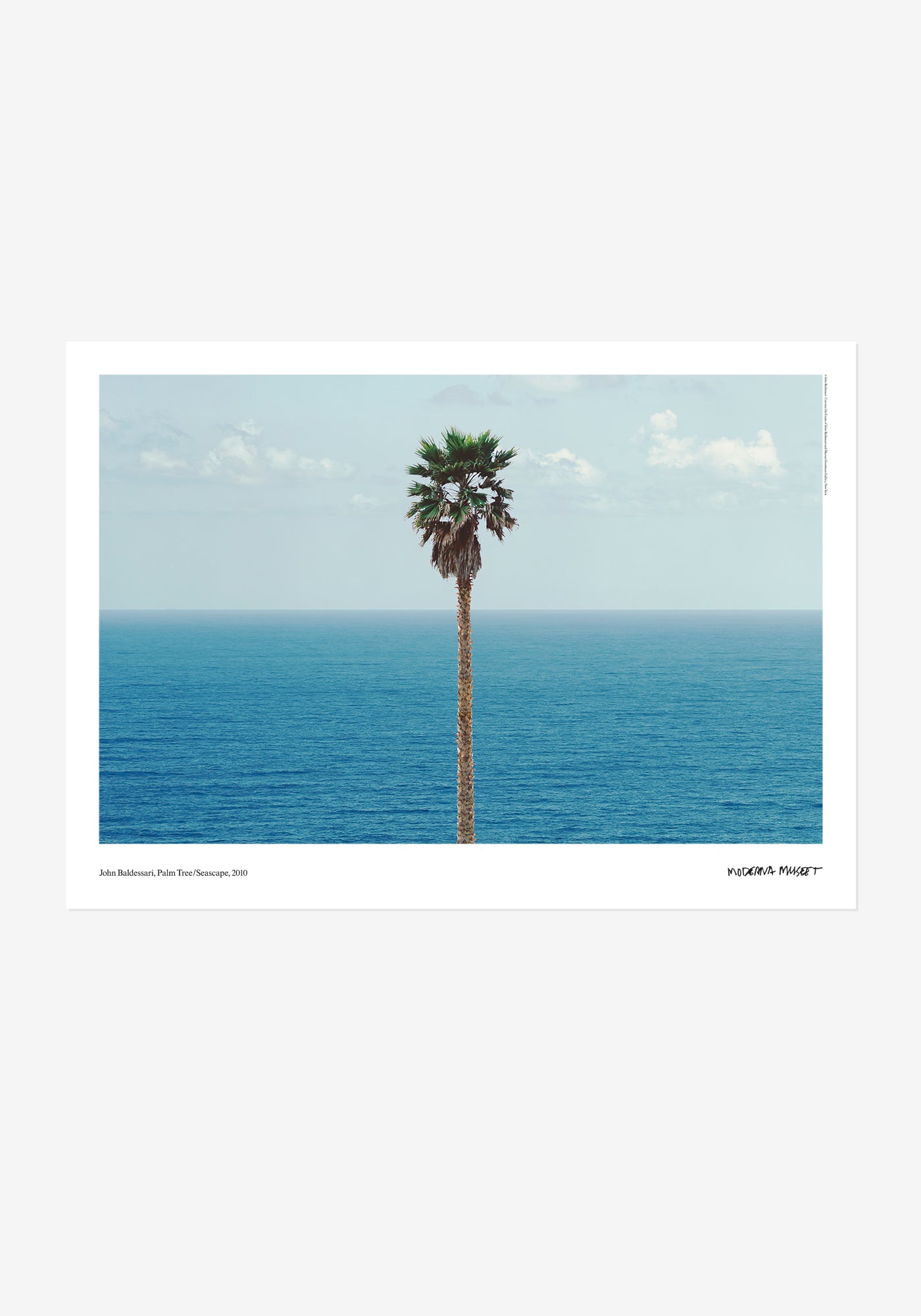 Poster, John Baldessari, Palm tree/seascape