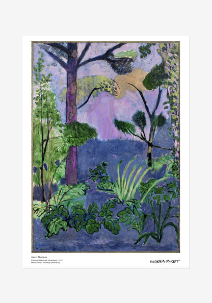 Poster, Henri Matisse, Marockanskt landskap (Akantus)