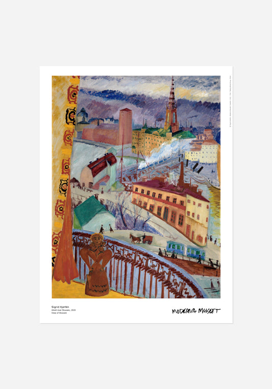 Poster, Sigrid Hjertén, Utsikt över Slussen