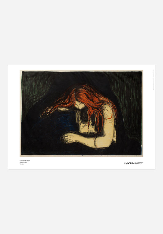 Poster, Edvard Munch, Vampyr