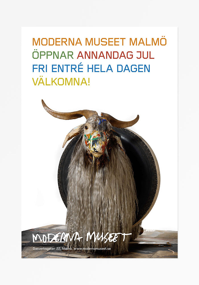 Poster, Robert Rauschenberg, Monogram/Öppningen av Moderna Museet Malmö