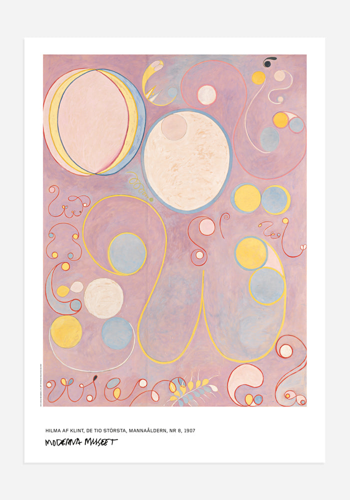 Poster, Hilma af Klint, De tio största, Mannaåldern, nr 8