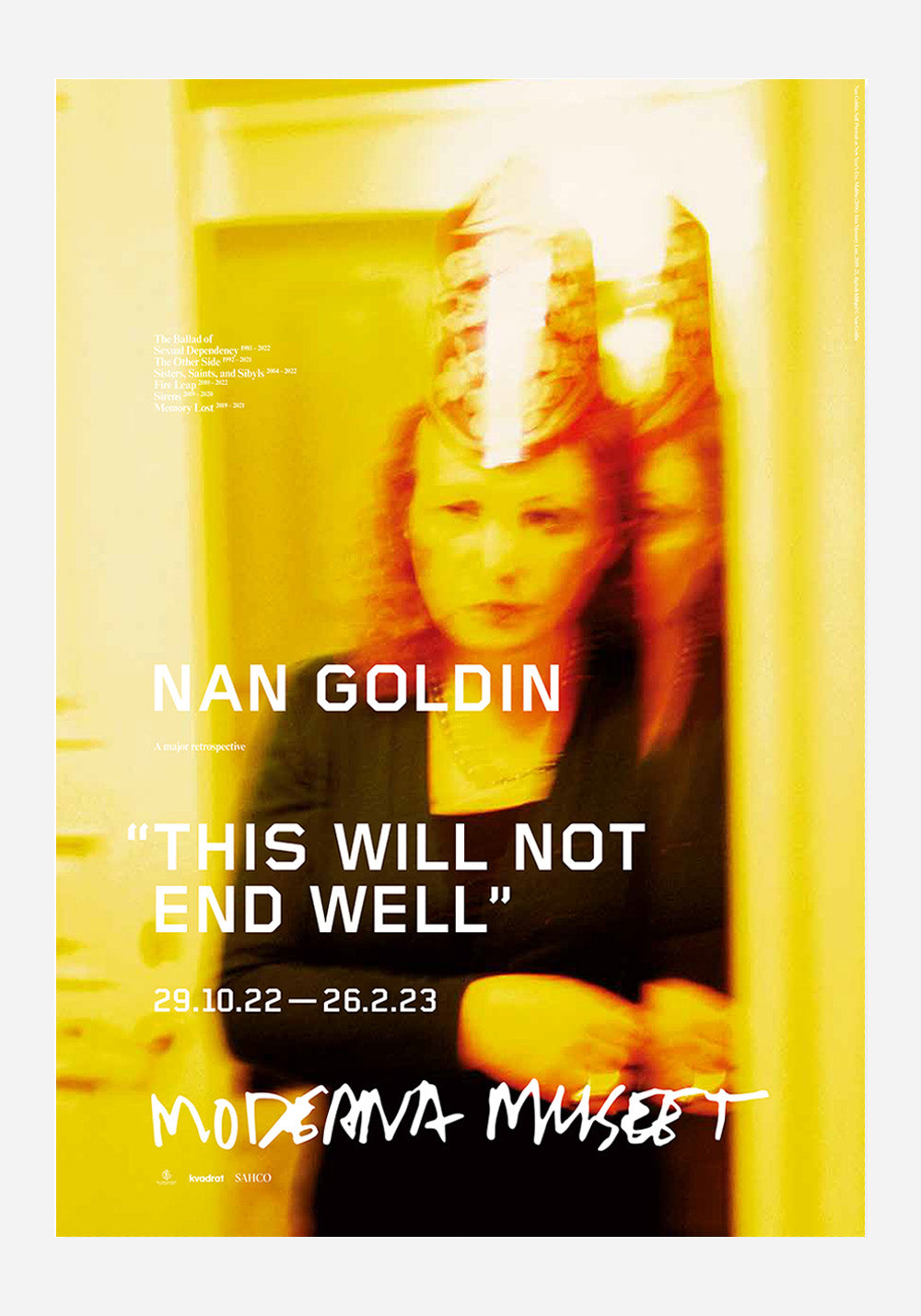 Poster, Nan Goldin, Self Portrait at New Year's Eve