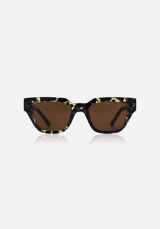 Sunglasses, Kaws Black/Yellow Tortoise