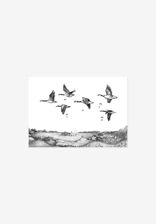 Poster, Johanna Magoria, The Arrival of the Canada Geese