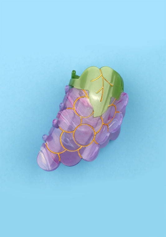 Hair clip - Grapes - Purple/Green