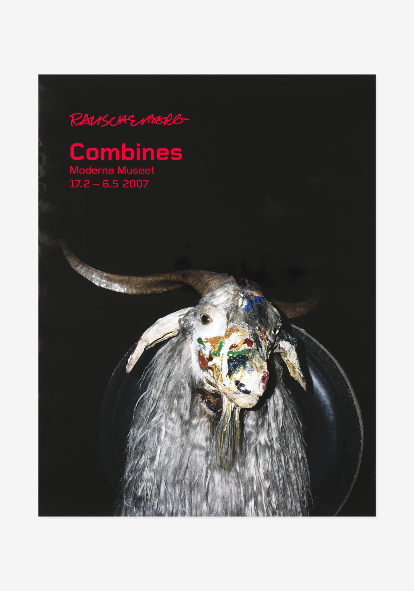 Poster, Robert Rauschenberg, Combines, Monogram