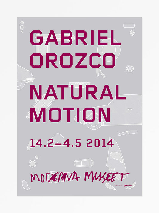 Poster, Gabriel Orozco, Natural Motion