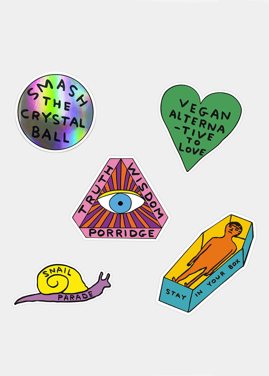 Stickers, David Shrigley, Stay In Your Box