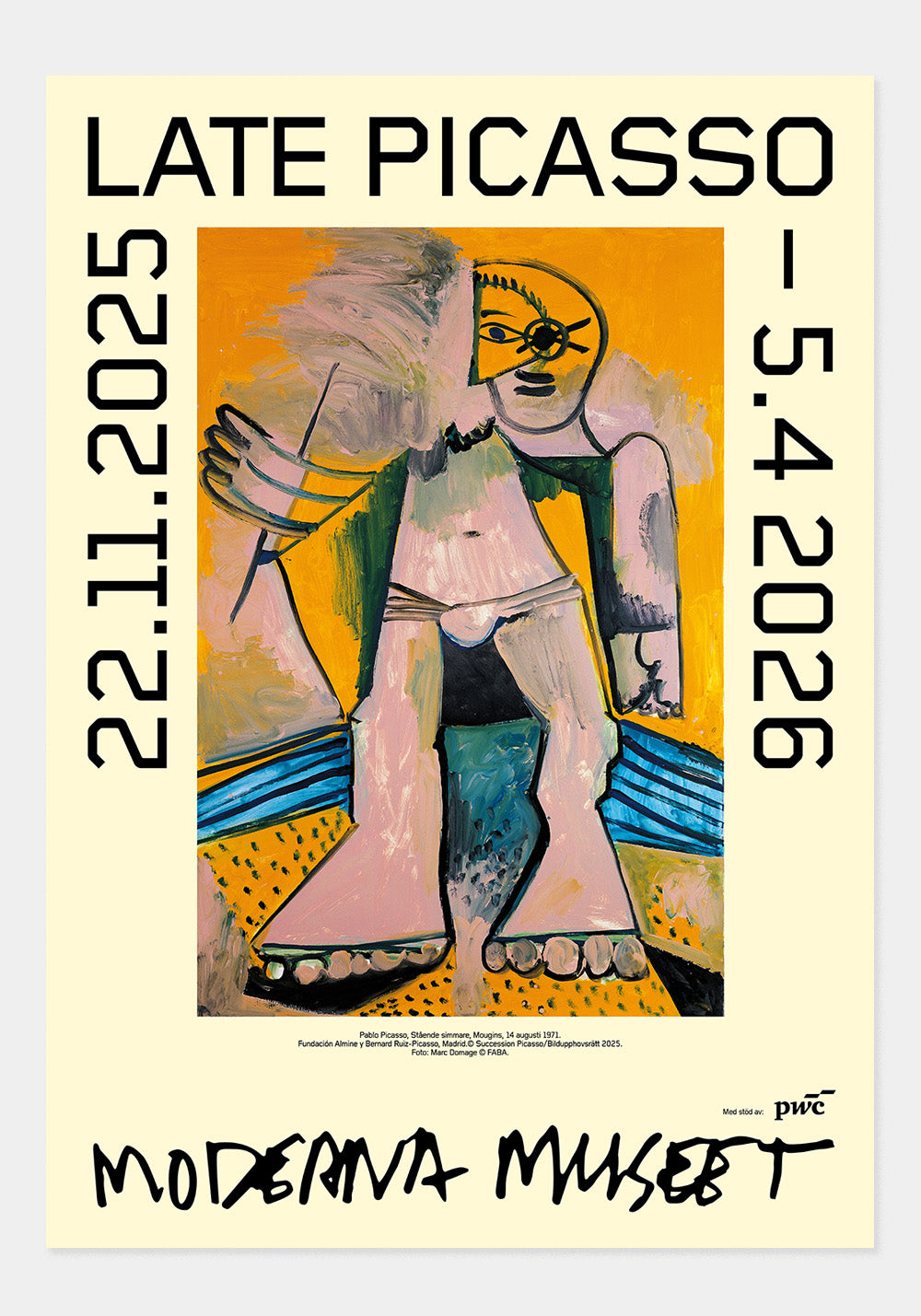 Poster, Pablo Picasso, Stående simmare, Mougins