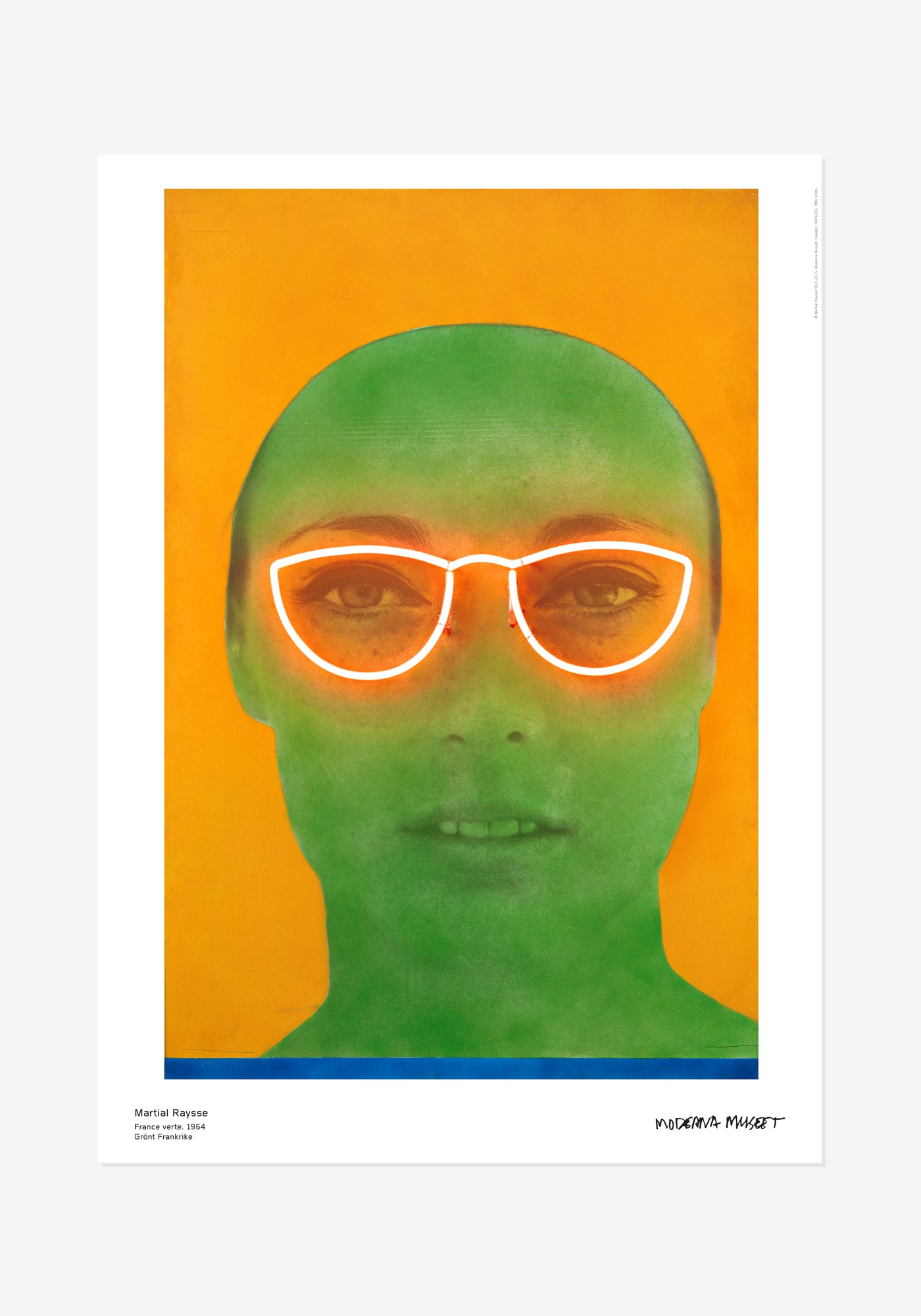 Poster, Martial Raysse, Grönt Frankrike