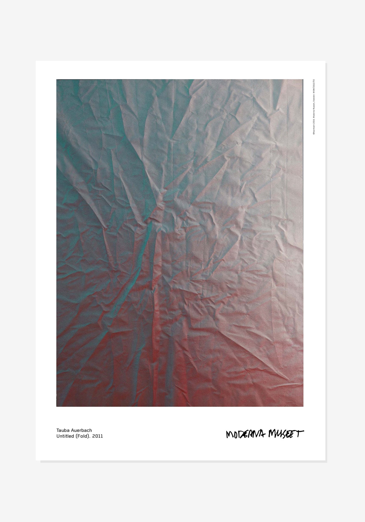 Poster, Tauba Auerbach, Untitled (Fold)