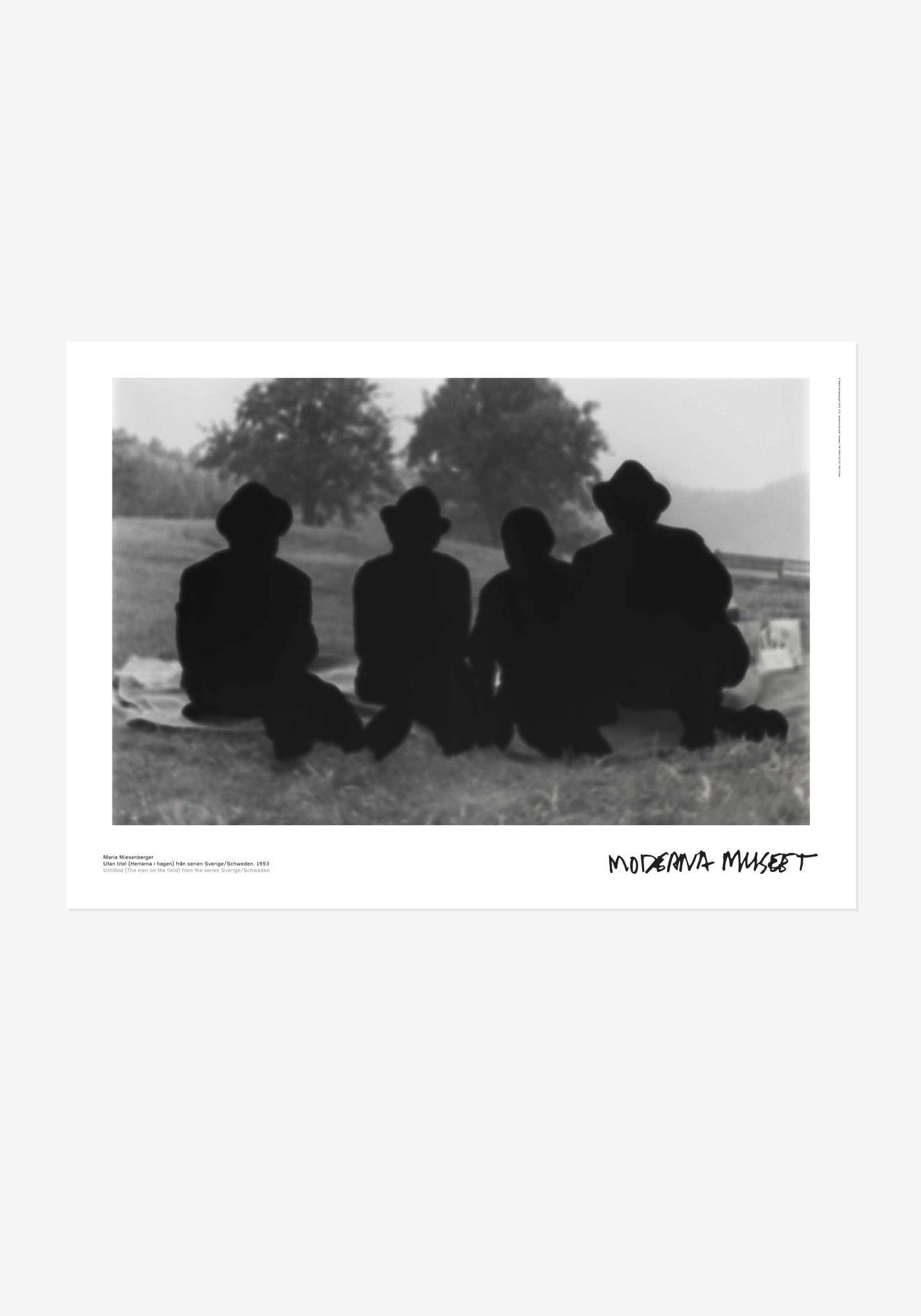 Poster, Maria Miesenberger, Utan Titel - Herrarna i hagen