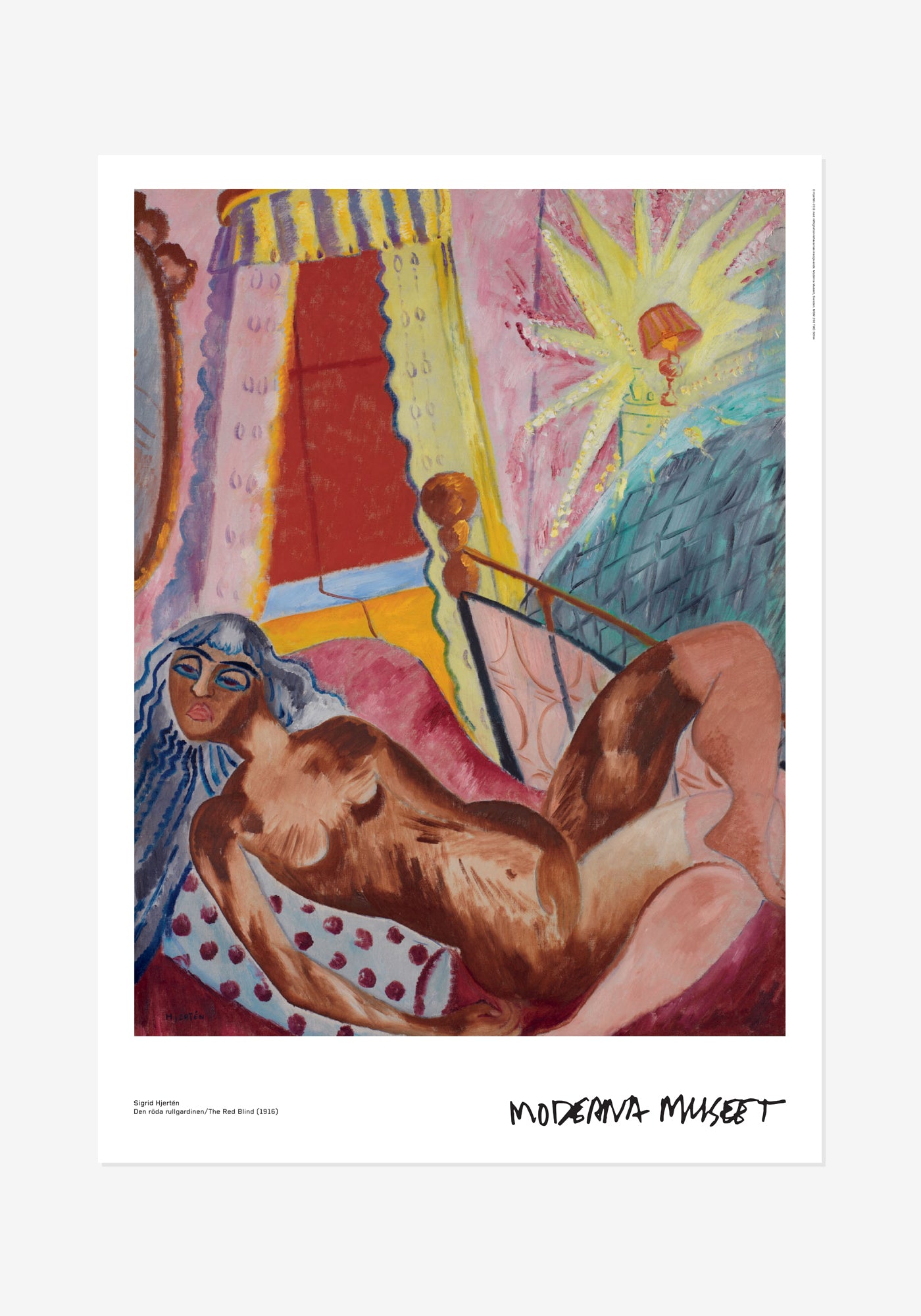 Poster, Sigrid Hjertén, The Red Curtain