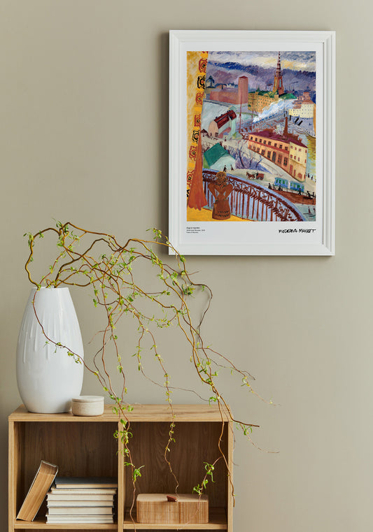 Poster, Sigrid Hjertén, Utsikt över Slussen