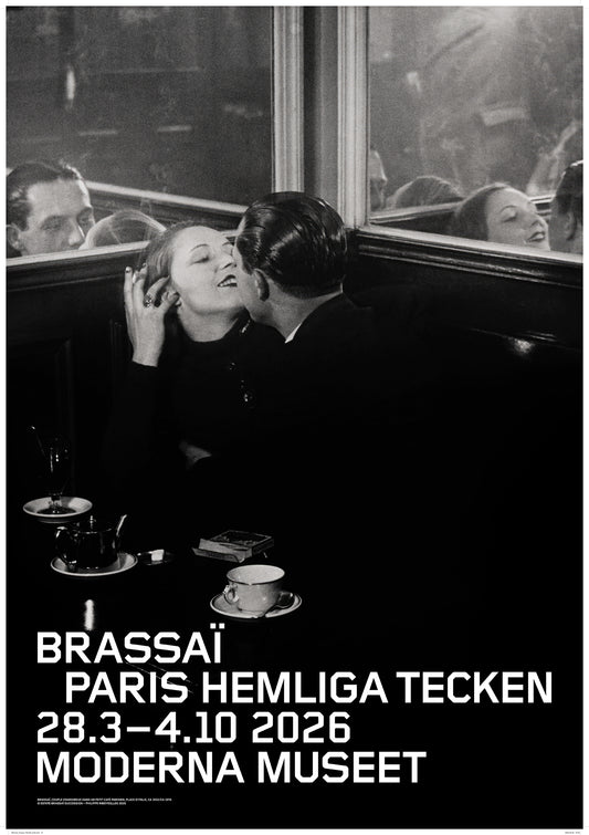 Poster, Brassai, Förälskat par på ett litet parisiskt café