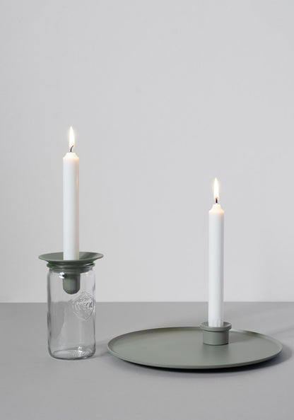 Candle tray, Light green