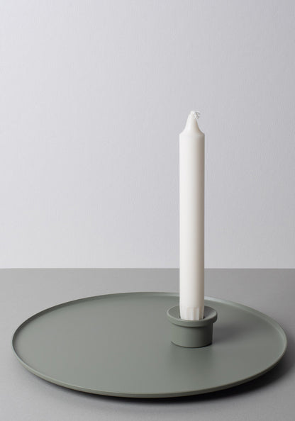 Candle tray, Light green