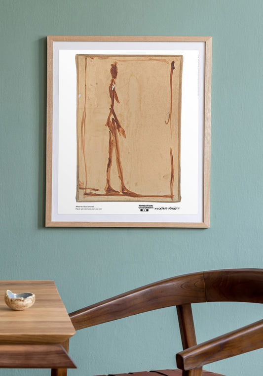 Poster, Alberto Giacometti, Figur som går i profil