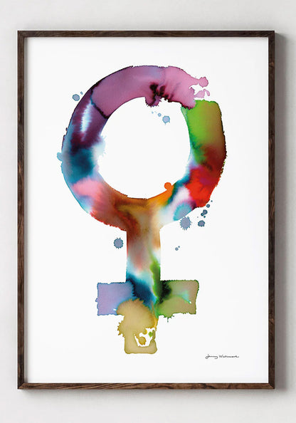 Poster, Jenny Wallmark, Female sign