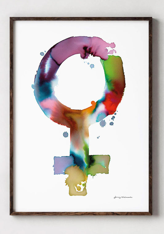 Poster, Jenny Wallmark, Female sign